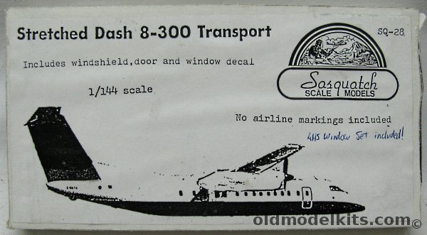 Sasquatch 1/144 Stretched Dash 8-300 (Dash-8) Transport, SQ-28 plastic model kit